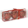 Набор новогодних шаров, 3 шт Цвет: красный 01311R8 Феникс-Презент 2008 г ; Упаковка: пластиковая коробка инфо 13553b.