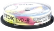 TDK DVD-R 8cm, 1 4Gb 2x, Cake Box Printable (10шт) DVD-R 1,4Гб ; TDK инфо 1764c.